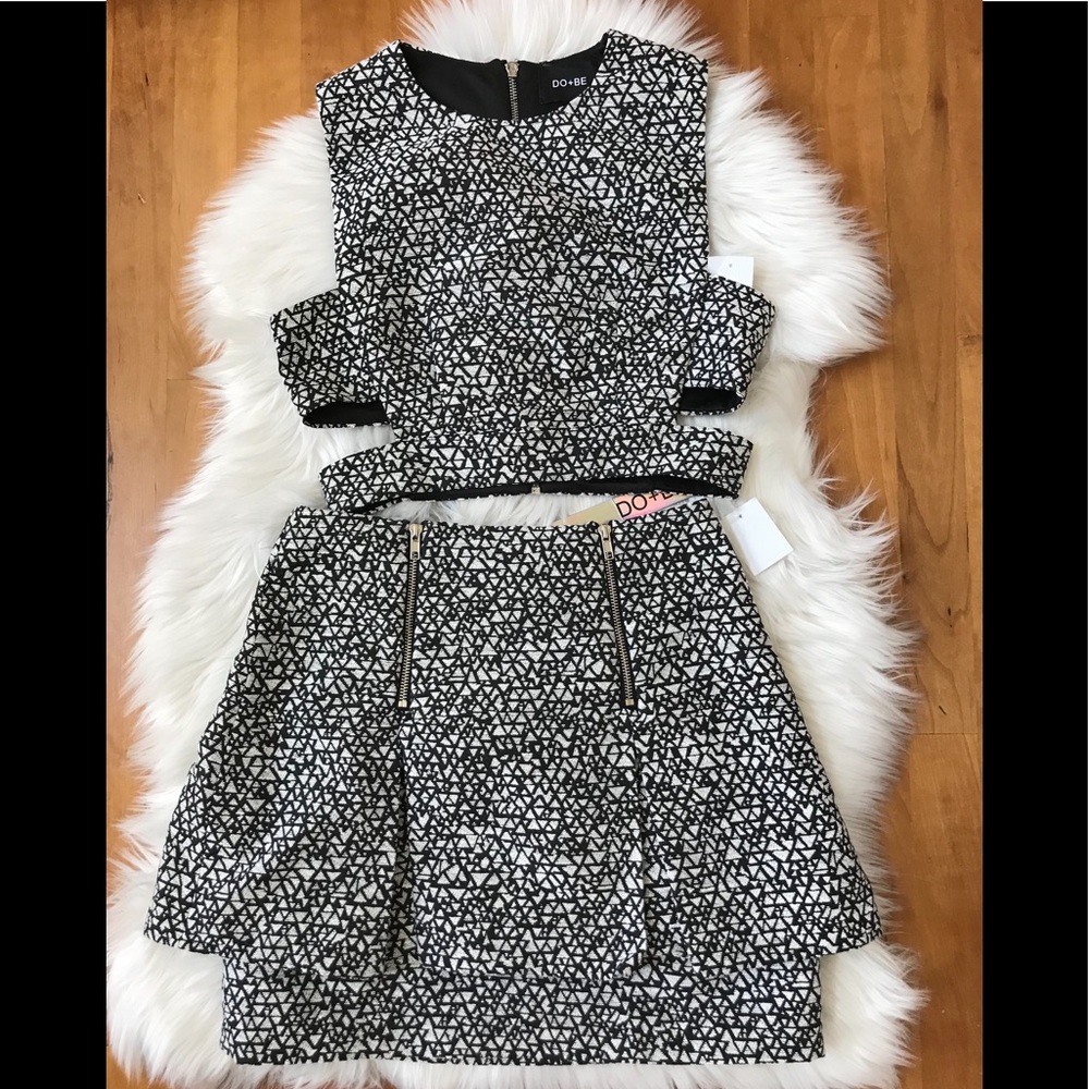 Cut Out Top and Matching Skirt, NWT